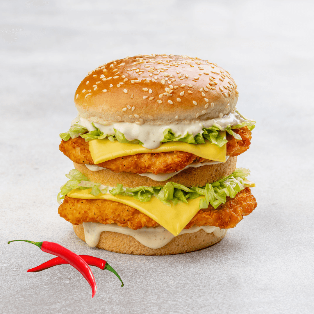 Double Spicy Chicken Burger